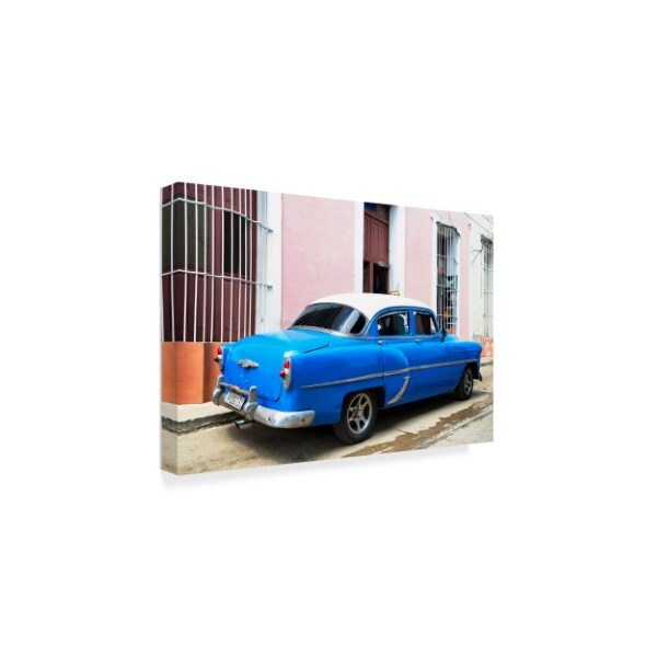 Philippe Hugonnard 'Blue Cuban Taxi' Canvas Art,12x19